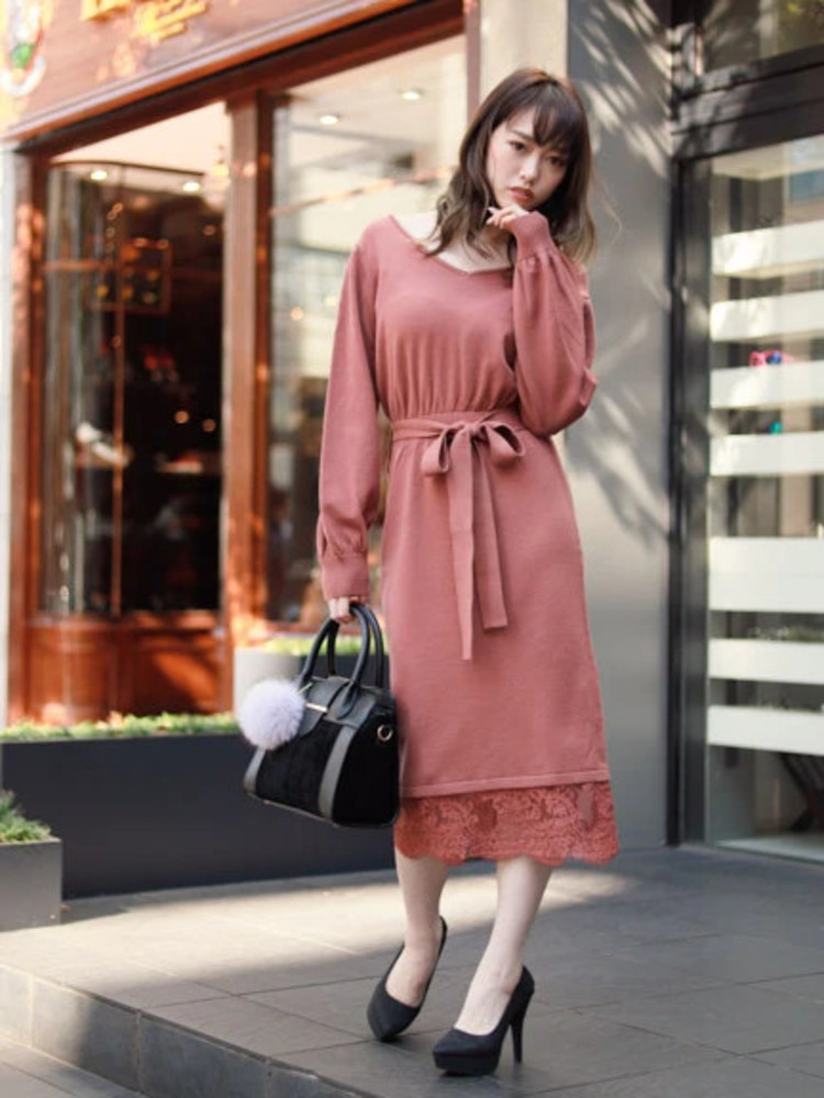 Lip Service リップサービス レイヤードレースミディワンピース アイテムの詳細 Atomicboxx アトミックボックス