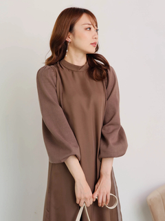 LIP SERVICE(リップサービス) |ニットスリーブスリムフレアワンピース（WEB限定）