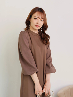 LIP SERVICE(リップサービス) |ニットスリーブスリムフレアワンピース（WEB限定）