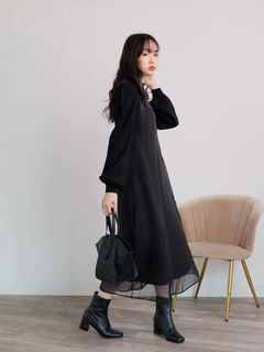 LIP SERVICE(リップサービス) |ニットスリーブスリムフレアワンピース（WEB限定）