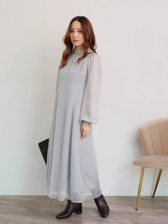 LIP SERVICE(リップサービス) |ニットスリーブスリムフレアワンピース（WEB限定）