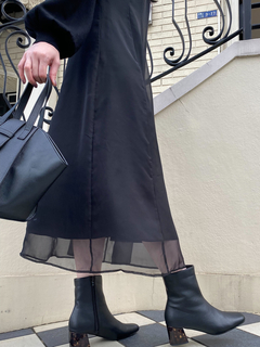 LIP SERVICE(リップサービス) |ニットスリーブスリムフレアワンピース（WEB限定）