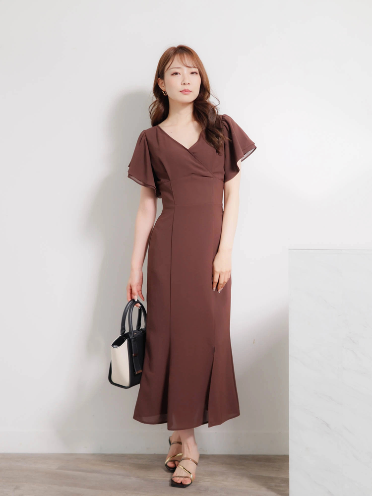 LIP SERVICE(リップサービス) |カシュクールマーメイドラインワンピース