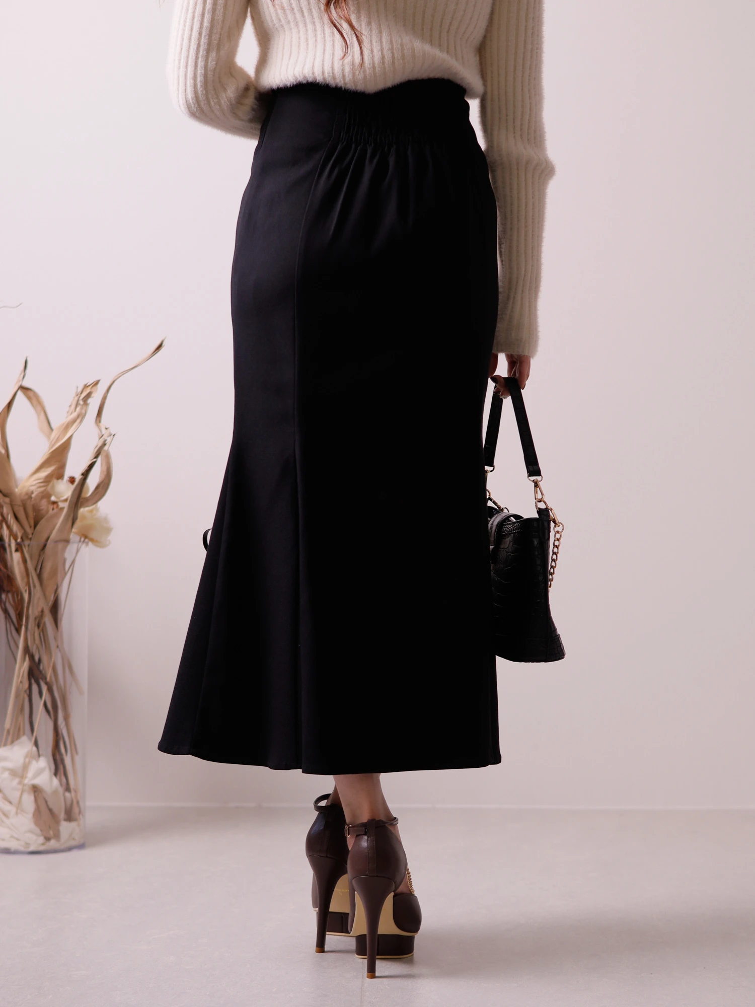 スリットリボンマーメイドスカート M DOLLY original* slit ribbon mermaid skirt/スリットリボン