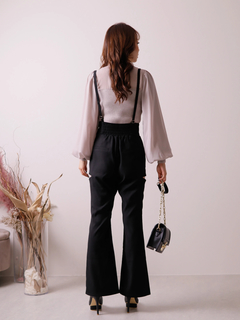 LIP SERVICE(リップサービス) |サイドカットサス付フレアパンツ