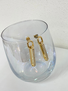 LIP SERVICE(リップサービス) |ラインストーンオーバルピアス