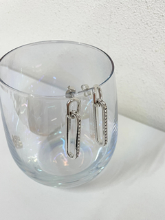 LIP SERVICE(リップサービス) |ラインストーンオーバルピアス