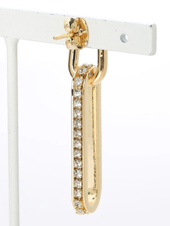 LIP SERVICE(リップサービス) |ラインストーンオーバルピアス