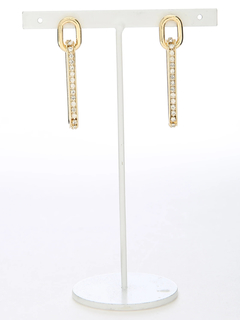 LIP SERVICE(リップサービス) |ラインストーンオーバルピアス