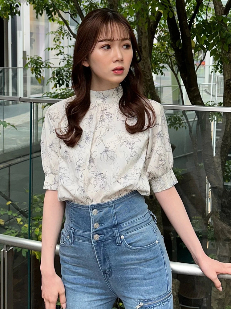 LIP SERVICE(リップサービス) |charme flower 2way ブラウス