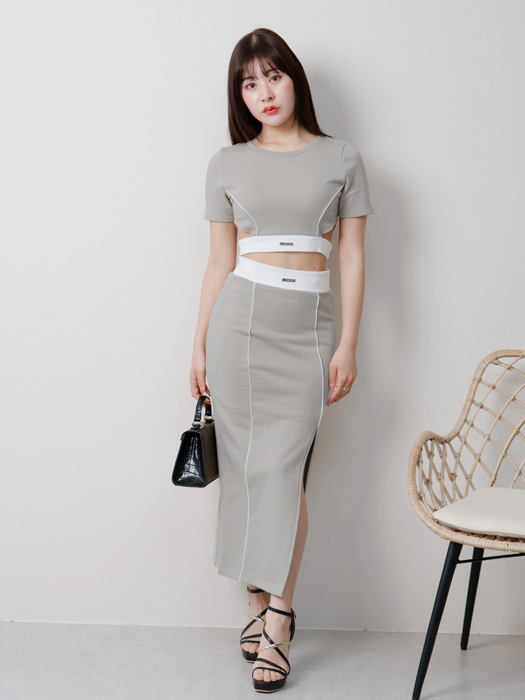 LIP SERVICE(リップサービス) |バイカラースウェットセットアップ