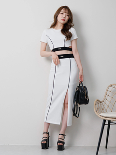 LIP SERVICE(リップサービス) |バイカラースウェットセットアップ