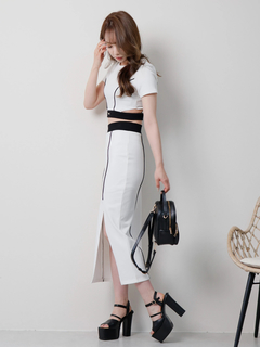 LIP SERVICE(リップサービス) |バイカラースウェットセットアップ