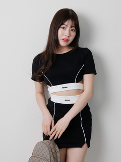 LIP SERVICE(リップサービス) |バイカラースウェットセットアップ