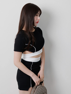 LIP SERVICE(リップサービス) |バイカラースウェットセットアップ