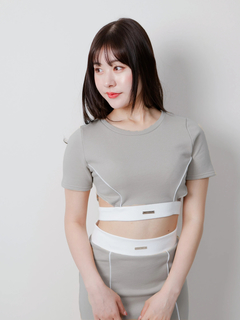 LIP SERVICE(リップサービス) |バイカラースウェットセットアップ