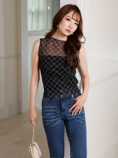 LIP SERVICE(リップサービス) |LSチュールノースリトップス