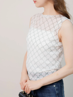 LIP SERVICE(リップサービス) |LSチュールノースリトップス