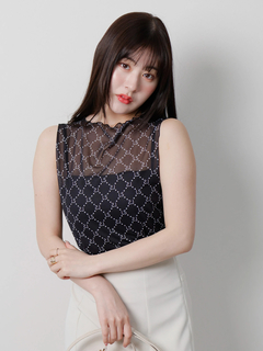 LIP SERVICE(リップサービス) |LSチュールノースリトップス