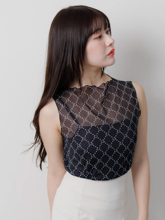 LIP SERVICE(リップサービス) |LSチュールノースリトップス