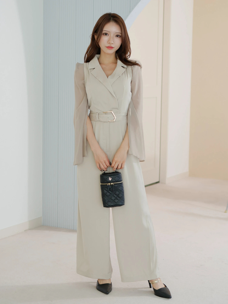 LIP SERVICE(リップサービス) |2wayスリーブテーラードロンパース