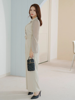 LIP SERVICE(リップサービス) |2wayスリーブテーラードロンパース