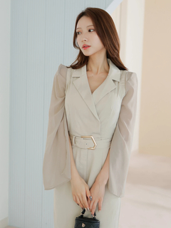 LIP SERVICE(リップサービス) |2wayスリーブテーラードロンパース