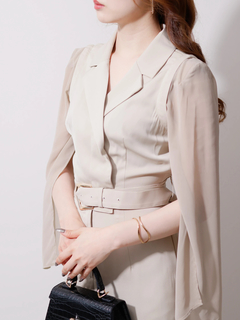 LIP SERVICE(リップサービス) |2wayスリーブテーラードロンパース