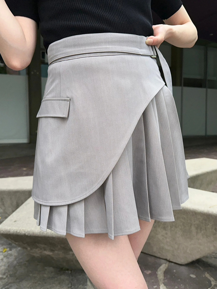 LIP SERVICE(リップサービス) |ラップカーブプリーツスカート