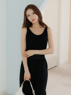 LIP SERVICE(リップサービス) |ウエストクロシェロングロンパース