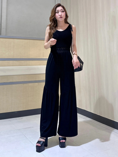 LIP SERVICE(リップサービス) |ウエストクロシェロングロンパース