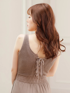 LIP SERVICE(リップサービス) |ウエストクロシェロングロンパース