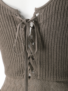 LIP SERVICE(リップサービス) |ウエストクロシェロングロンパース