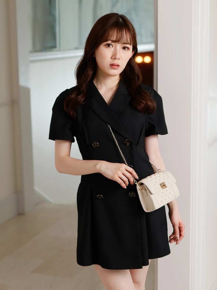 LIP SERVICE(リップサービス) |ハーフスリーブジャケットワンピース