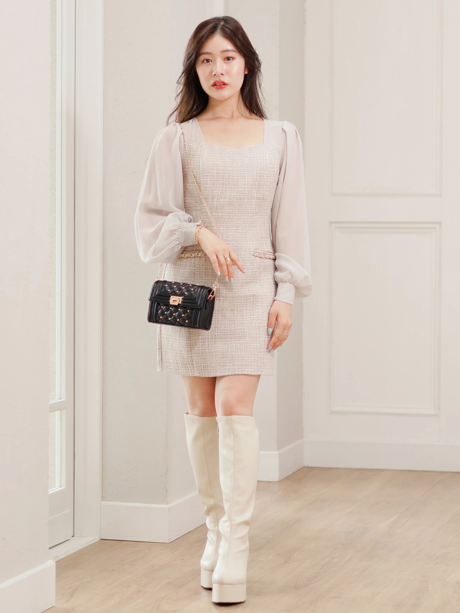 LIP SERVICE（リップサービス）｜ ボリュームソールミドルブーツ