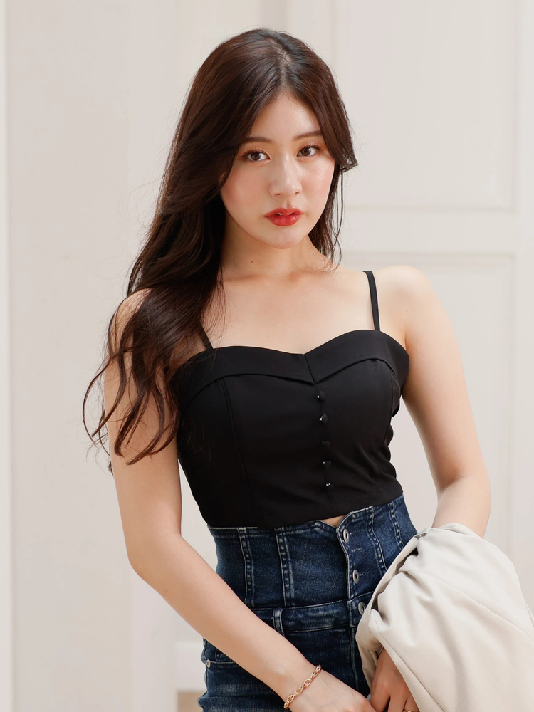 LIP SERVICE(リップサービス) |フロントボタンマニッシュビスチェ