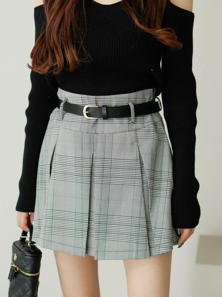 LIP SERVICE(リップサービス) |ベルト付きマルチプリーツスカート