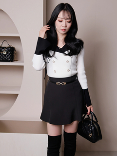 LIP SERVICE(リップサービス) |VITベルトヘムフレアスカート