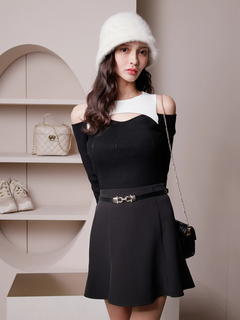 LIP SERVICE(リップサービス) |VITベルトヘムフレアスカート