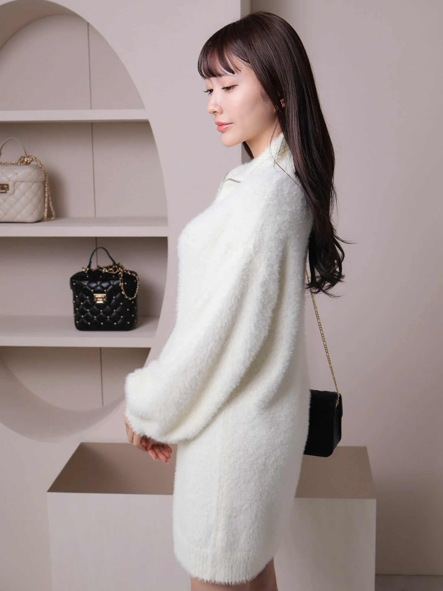 ワンピース DRESS / Higuchi Kaorix Spick & Span /36 bsj25803l_smoke_pearl_front2.jpg
