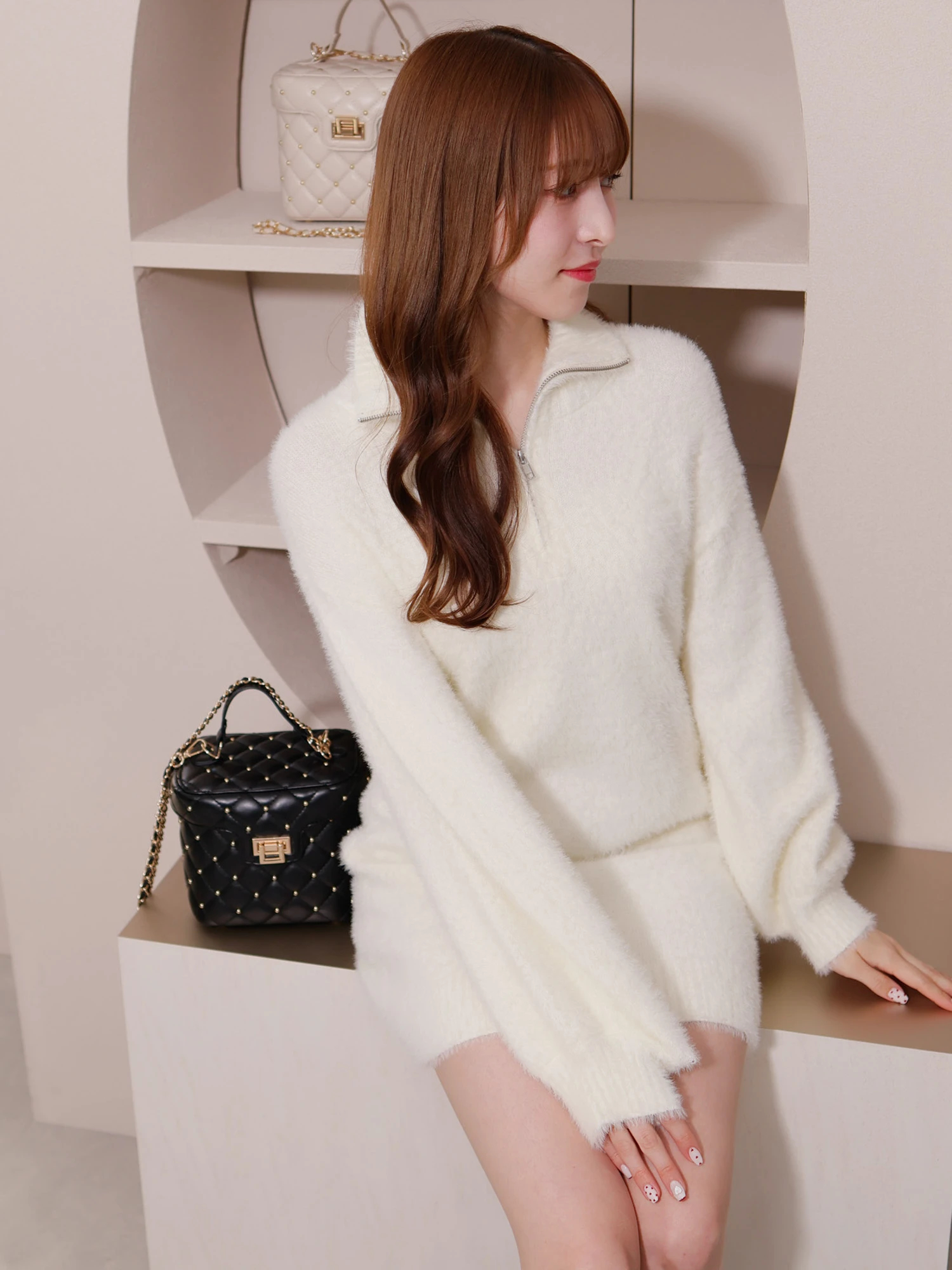 LIP SERVICE（リップサービス）｜ ハーフZIPフェザーワンピース(WEB