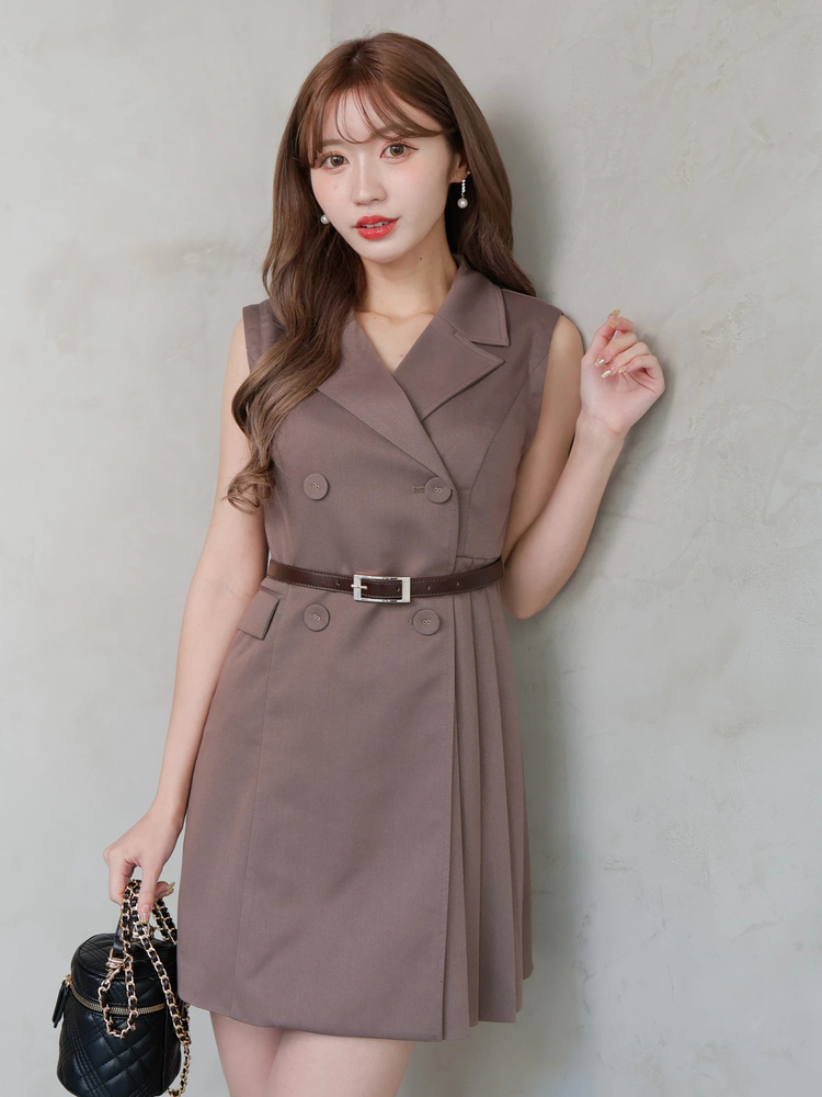 LIP SERVICE(リップサービス) |サイドプリーツ2wayジャケットワンピース