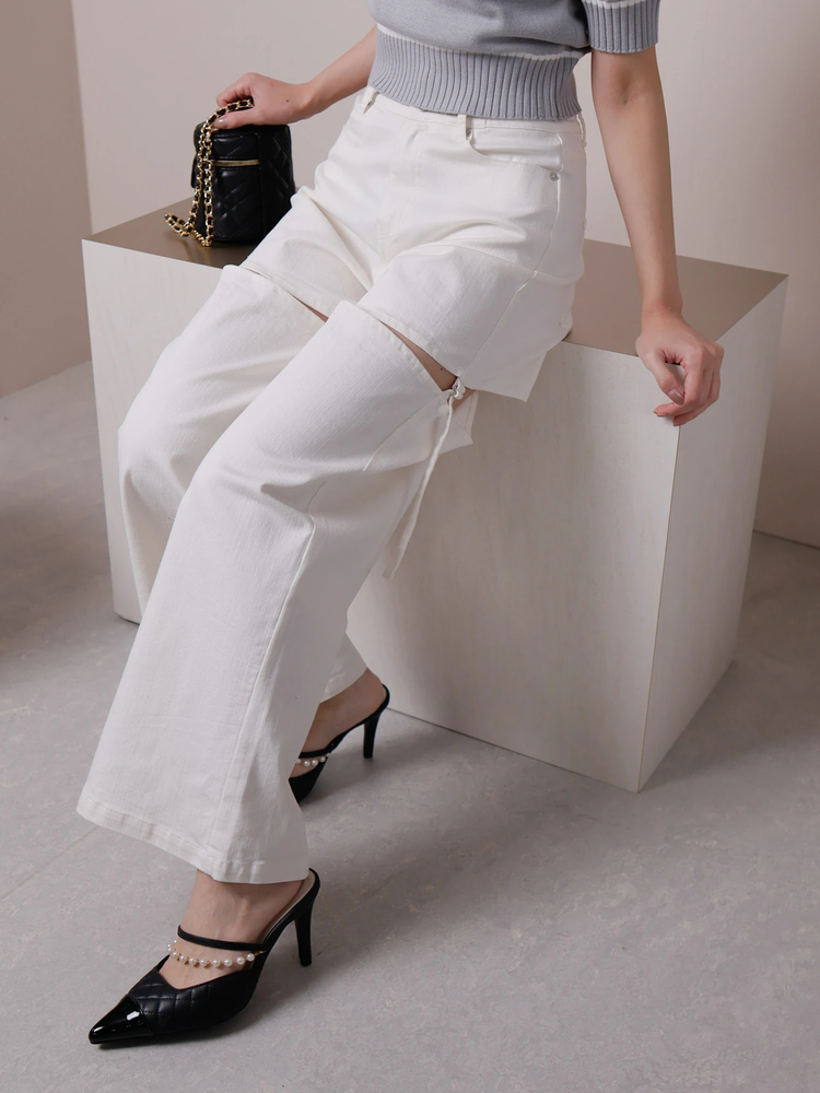 LIP SERVICE(リップサービス) |スラッシュデニムワイドパンツ