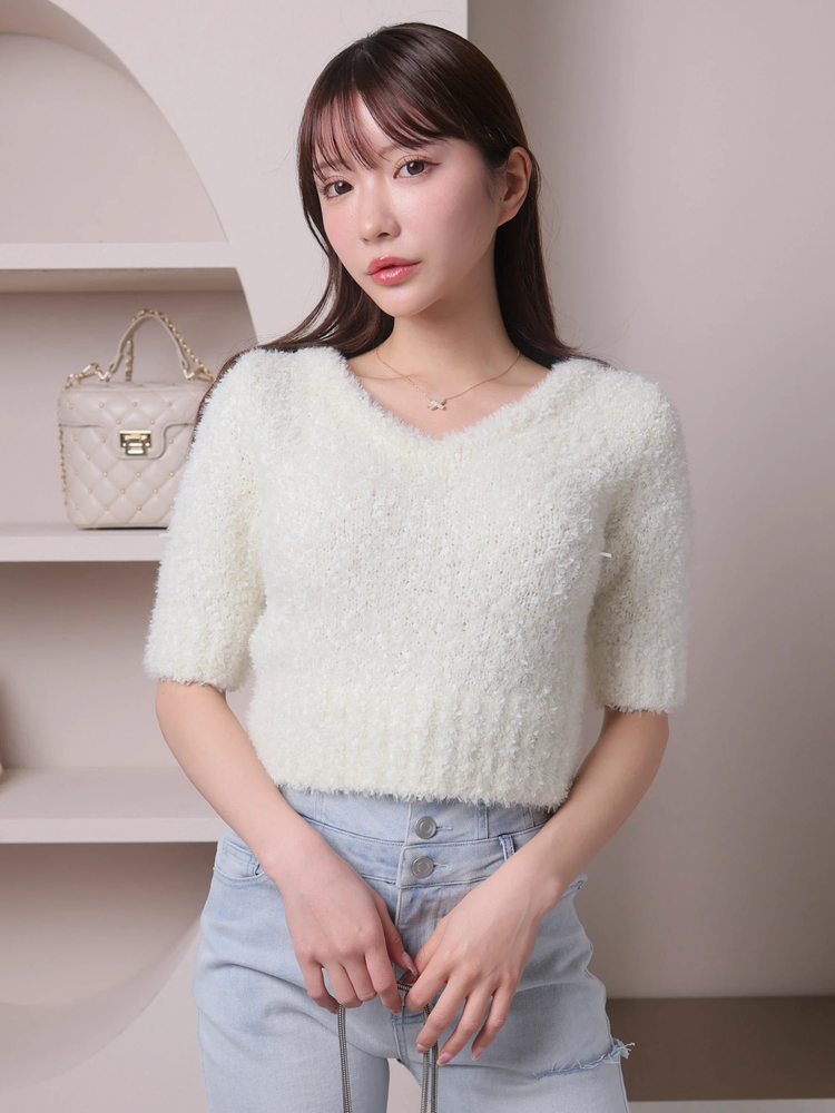 Oproject ニット ONCILY × WISH FOR EVER 】 COLLAB DESIGN LOW-GAUGE KNIT