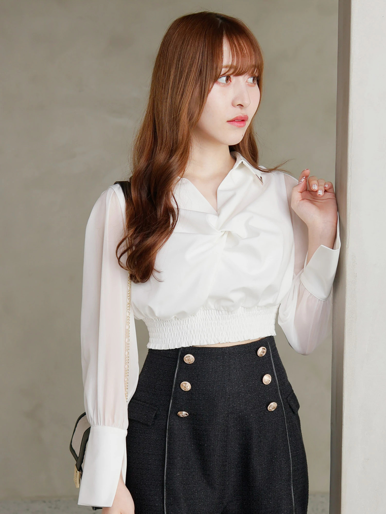 LIP SERVICE(リップサービス) |フロントツイストシャツ