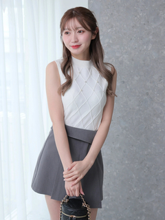 LIP SERVICE(リップサービス) |ノースリモックジュエルニット