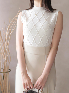 LIP SERVICE(リップサービス) |ノースリモックジュエルニット