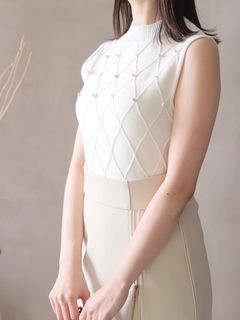 LIP SERVICE(リップサービス) |ノースリモックジュエルニット