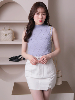 LIP SERVICE(リップサービス) |ノースリモックジュエルニット