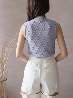 LIP SERVICE(リップサービス) |ノースリモックジュエルニット